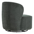 Livingandhome Modern Upholstered Swivel Armchair
