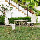 Breeins Portable Folding Camping Table with Two Chairs