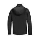 Black Waterproof Softshell Jacket with Hood