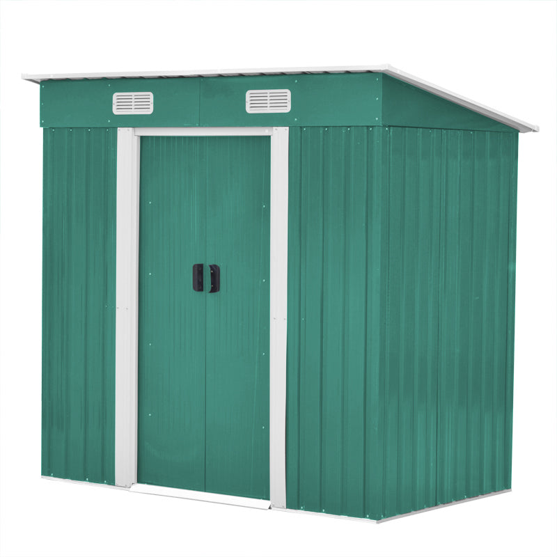 Livingandhome Compact Metal Storage Tool Shed For Garden Patio
