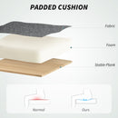 HOMCOM Massage Office Chair, Heated Reclining Desk Chair, Grey