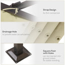 Outsunny Metal Pergola with Retractable Awning 3.5x3.5m - Cream