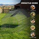 PawHut Rabbit Run, Pet Playpen W/ Protective Cover, 180 X 75 X 75 Cm, Black