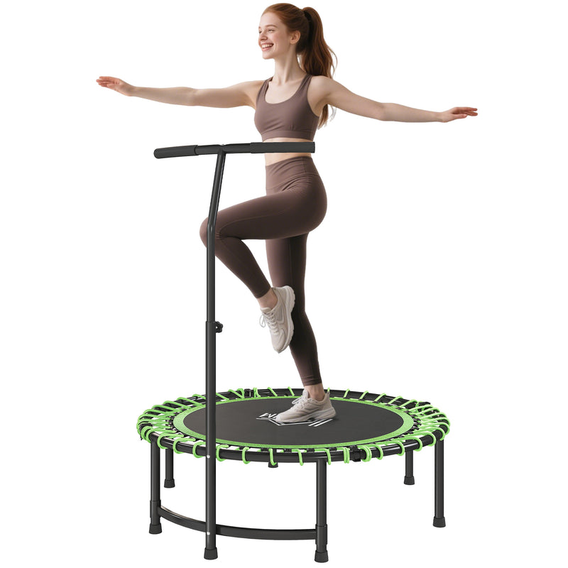 HOMCOM Trampoline Outdoor Bouncer Jumper Adjustable Handle