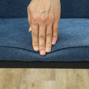 HOMCOM Set of 2 Dining Chairs with Curved Back Padded Seat for Kitchen