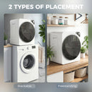 HOMCOM 5kg Vented Tumble Dryer, Compact Dryer With 5 Drying Modes, White