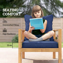 Outsunny Cushion Set with Seat & Back Pad, CUSHION ONLY, Dark Blue
