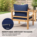 Outsunny Cushion Set with Seat & Back Pad, CUSHION ONLY, Dark Blue
