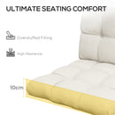 Outsunny Garden Back Chair Cushion Patio Seat Cushion Pad Outdoor & Indoor Use