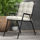 Outsunny Garden Back Chair Cushion Patio Seat Cushion Pad Outdoor & Indoor Use