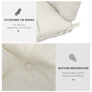 Outsunny Garden Back Chair Cushion Patio Seat Cushion Pad Outdoor & Indoor Use