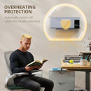 HOMCOM 2000W Wall Mounted Ceramic Heater with Remote Control for Home, Grey