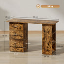 HOMCOM 120cm Computer Desk, Study Table with 3 Shelf & Drawers