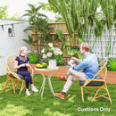 Outsunny Outdoor Seat Cushions Set Of 2, Tufted Round Chair Pads