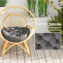Outsunny Outdoor Seat Cushions Set Of 2, Tufted Round Chair Pads
