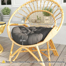 Outsunny Outdoor Seat Cushions Set Of 2, Tufted Round Chair Pads