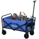 Outsunny 62L Festival Trolley, 120kg Heavy Duty Folding Trolley Cart