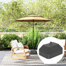 Outsunny Fillable Parasol Base, Sun Umbrella Base for Deck Poolside, Black