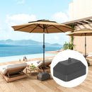 Outsunny Fillable Parasol Base, Sun Umbrella Base for Deck Poolside, Black