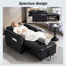 HOMCOM 3-in-1 Sofa Bed, Convertible Sleeper Chair With Adjustable Backrest