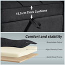 HOMCOM 3-in-1 Sofa Bed, Convertible Sleeper Chair With Adjustable Backrest