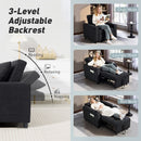 HOMCOM 3-in-1 Sofa Bed, Convertible Sleeper Chair With Adjustable Backrest