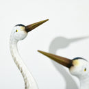 Outsunny Crane Garden Ornaments, 2 PCS Steel Garden Statue Set Multi-Colour