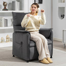 HOMCOM Electric Reclining Chair W/ Remote, Power Recliner For Elderly, Black