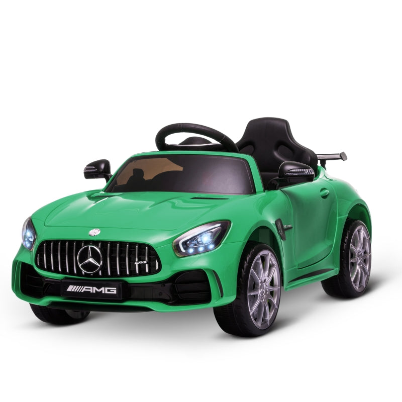 HOMCOM Kids Electric Ride on Mercedes Benz GTR 12v - Green