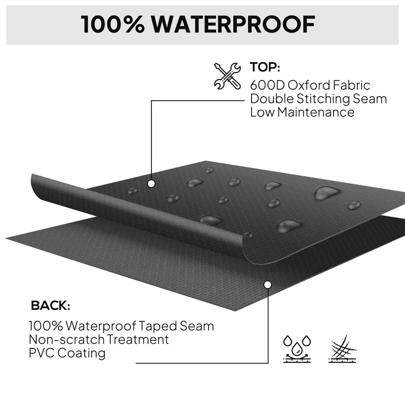 Outsunny Outdoor Furniture Protective Cover, Black