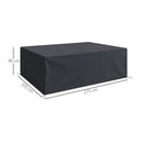 Outsunny Outdoor Furniture Protective Cover, Black