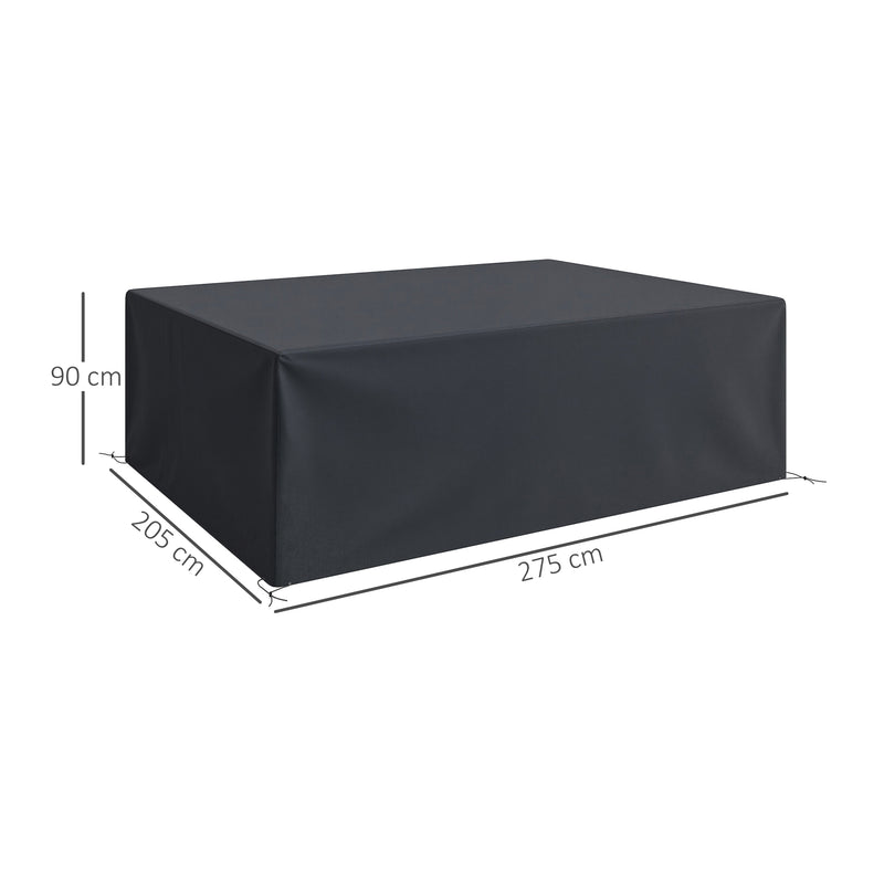 Outsunny Outdoor Furniture Protective Cover, Black