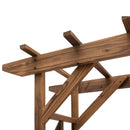 Outsunny Wooden Garden Arbor, Arch Trellis For Climbing Vines
