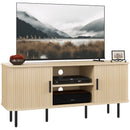 HOMCOM TV Unit for Living Room, TV Stand, Oak Tone