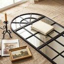 HOMCOM Large Arched Wall Mirror with 3-Piece and Tempered Glass