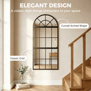 HOMCOM Large Arched Wall Mirror with 3-Piece and Tempered Glass