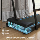 SPORTNOW 2.5HP Folding Treadmill Walking Pad W/ LED Display, No Assembly - Blue/Orange