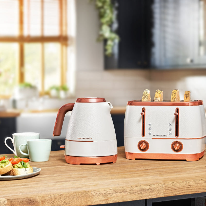 Beko Cosmopolis Slice Retro Toaster White