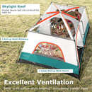 4-6 /  8-10 Person Camping Tent With Porch And Rainfly