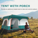 4-6 /  8-10 Person Camping Tent With Porch And Rainfly