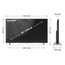 SHARP 55HK4245KB 55 Inch 4K UHD TIVO Smart TV