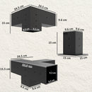 Outsunny Pergola Kit, Pergola Brackets With 3-Way & 4-Way Corner Brackets
