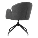 Livingandhome Modern Linen Upholstered Swivel Chair