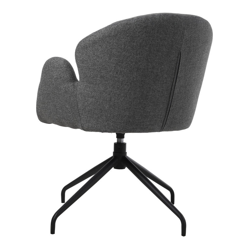 Livingandhome Modern Linen Upholstered Swivel Chair