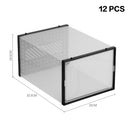 Livingandhome 12 Pack Plastic Shoe Storage Box