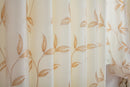 Kingleaf Embroidered Tulle Voile Ring Top Curtains