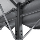 Garden Sanctuary Outdoor Metal Arched Pergola with Shade