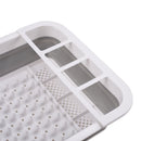 Livingandhome Plastic Collapsible Dish Rack Drainer