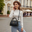 Modishion Fashion PU Leather Handbag with Adjustable Strap