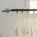 Kingleaf Embroidered Tulle Voile Pencil Pleat Taped Top Curtains